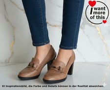 Tods Luxus · Damen Halbschuhe High Heels Pumps · 38,5 · Leder Leather · Beige