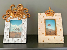 2x BILDERRAHMEN Antik Barock Rahmen Prunkrahmen Rokoko Stehrahmen 90er–VINTAGE !