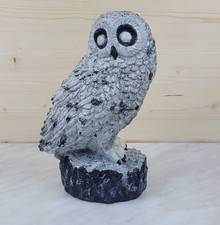 Kleine Eule Gartenfigur Betonfigur Gartendeko Betonguss 24 cm