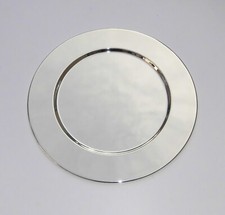 Platzteller versilbert 30 cm Durchmesser 6 Stück