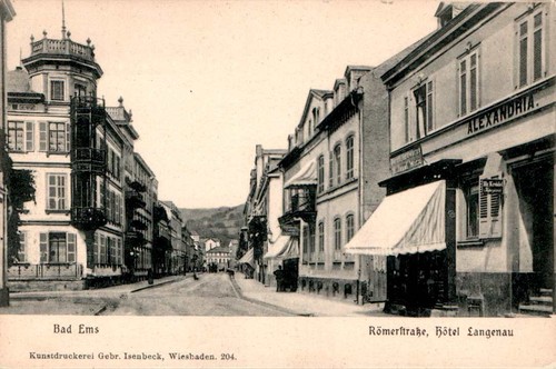 Gruss aus bad ems rhein - ak,