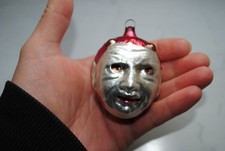 alter christbaumschmuck aus glas,Crampus Kopf