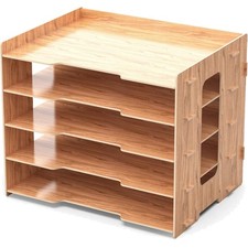 Papierablage Holz A4 Stapelbar