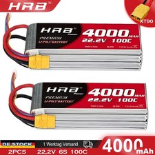 2Stück HRB 6S 22,2V 4000mAh