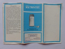 Tento Elektrische Kaffeemühle - Prospekt, Bedienungsanleitung DDR, SU