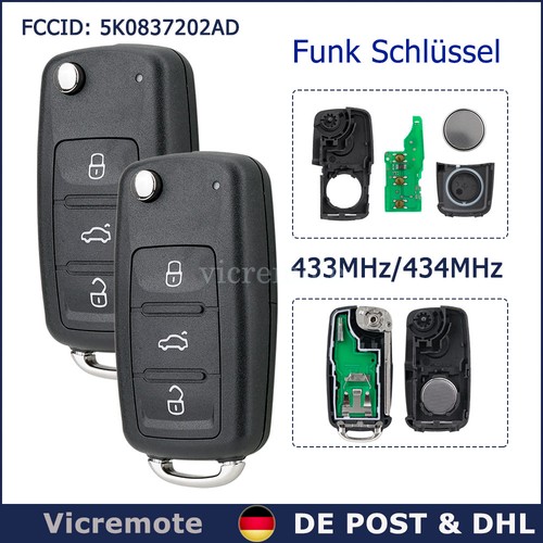Funk schlüssel 433mhz - 2x,