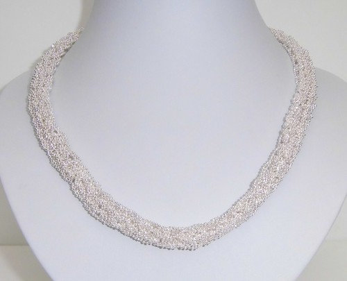Halskette collier silberfarbig - halskette,