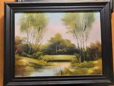 Naive Malerei Polen Volkskunst Signiert Bunet 1991 ---3 Bilder 47cm X 37 cm