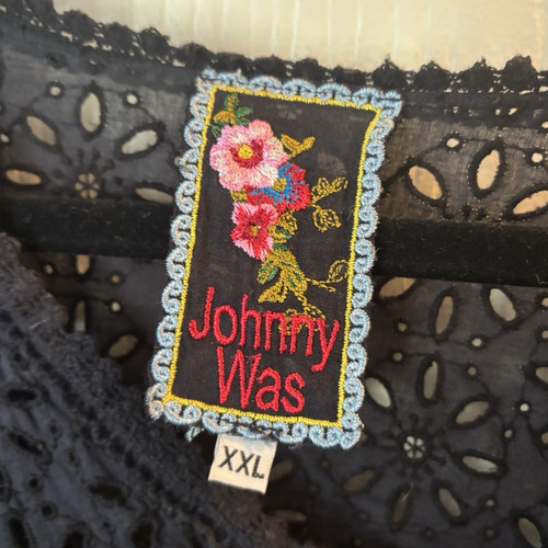 Johnny was black floral lace - johnny,