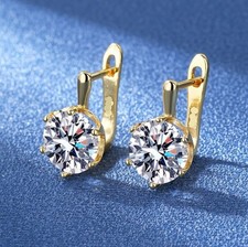 Damen Ohrringe Gold Platin