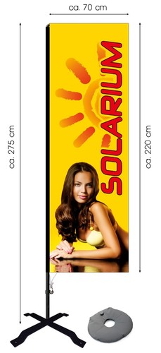 Beachflag solarium 275 cm - solarium,