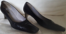 Peter Kaiser  moderne Pumps, echt Leder, 38 schwarz, silber (Absatz)