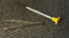 Vintage cross tweezers - la,