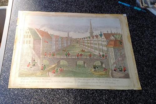 Handkolorierter kupferstich - handkolorierter,