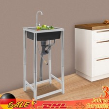 Freistehende Küchenspüle Einbecken Edelstahl Spültisch Gastrospüle Spülbecken