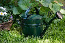 Gießkanne 3,5 Liter Grün Metall Zinkkanne Verzinkt Kanne 9005 Wasserkanne