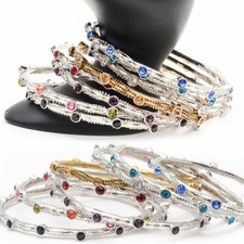 Armreif Armband Bollywood Schmuck Strasssteine Strass Armschmuck Edel 6,5cm Neu