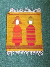 kleiner Web- teppich läufer (Wolle)  46x40cm