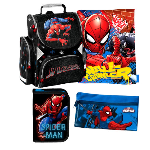 Spiderman set schulranzen - set,