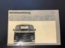 Betriebsanleitung VW Bulli T2