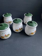 5 x Vorratshaltung Vorratsdose Kaffee, Mehl, Salz, Zucker , Tee  Hahn & Henne