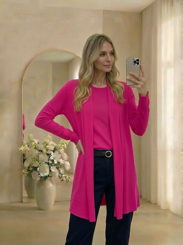 Comma leichte strickjacke pink - leichte,