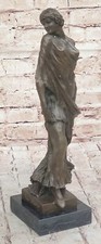 SIGNED BRONZE STATUE ART DECO