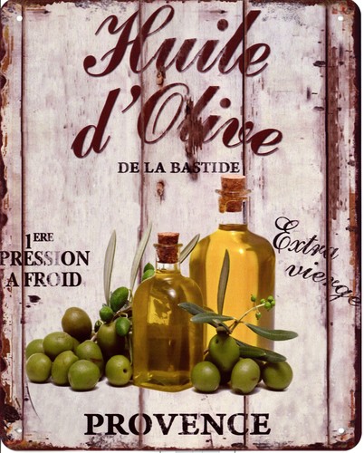 Blechschild huile olive - blechschild,