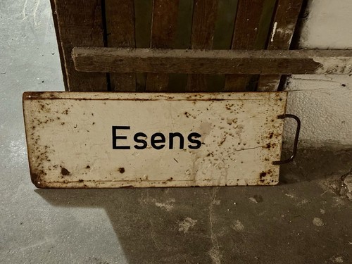 Zuglaufschild metall groß - zuglaufschild,