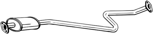 Mittelschalldämpfer bosal - mittelschalldämpfer,