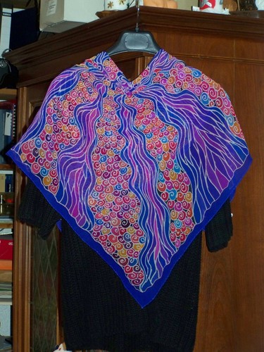 Seidentuch arabesque crêpe - seidentuch, (crêpe