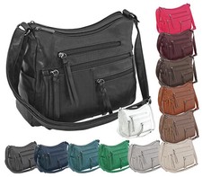 + Damen Tasche Handtasche Shopper Citybag Leder-Optik - viele Farben!