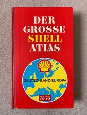 "Der große Shell  Atlas 1975/76" Deutschland und Europa / Städtebeschreibungen..
