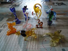 Sehr schöne 10 Glasfiguren ca