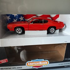 Pontiac GTO  Judge 1969 dunkel orange  1/18   Ertl American Muscle   Modellauto