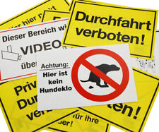 Warnschild Hinweis Schild Achtung Hund Parkplatz Verboten Parkverbot 200 x 300mm