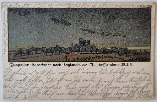 Zeppelin litho - ak,
