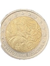 ***2 EURO 2005*** FEHLPRÄNUNG  *** ITALY* COSTITUZIONE EUROPEA*