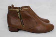 Luxus RUSSELL BROMLEY London Echtleder Knöchelschuhe 40 Stifeletten Honig Braun