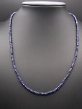 GOLDJUNGE69 * DAMEN EDELSTEIN KETTE SAPHIR BLAU FACETT ZIERLICH  925er SILBER