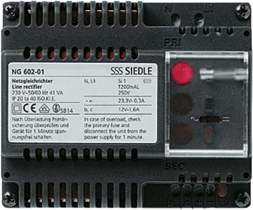 Siedle söhne gleichrichter - gleichrichter, ng