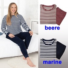 Frottee Schlafanzug Pyjama