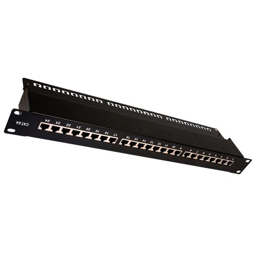Patchpanel 24port cat6a - 19",