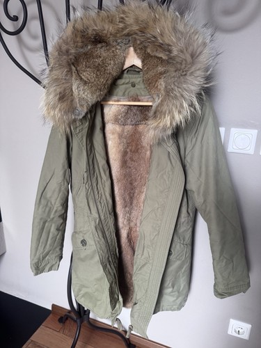 Olivgrüner damenparka mit - olivgrüner,