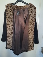 Webpelzjacke braun, mit