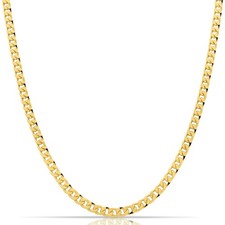 Panzerkette 585 Vergoldet 5 mm