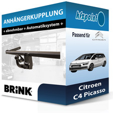 BRINK Anhängekupplung abnehmbar passend für Citroen C4 Picasso 01.2013-jetzt neu
