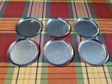 6x Edelstahl Untersetzer SUS