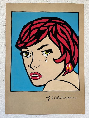 Roy lichtenstein - lichtenstein, (handarbeit)