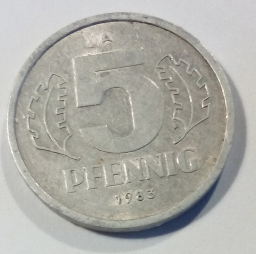 Münze ddr fünf - fünf, 5
